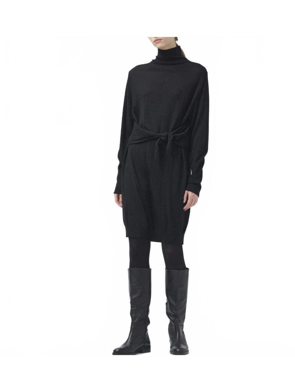 Uniqlo U Merino Blend 3-Way Mini Dress Black NWT XS